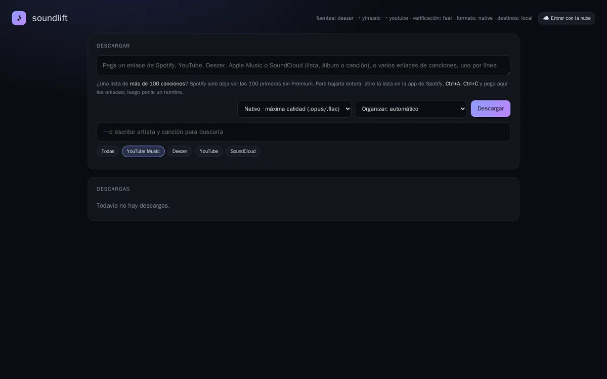 Soundlift — soundlift.pistation.dev